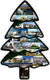 Holiday tree with images from around the ILRS